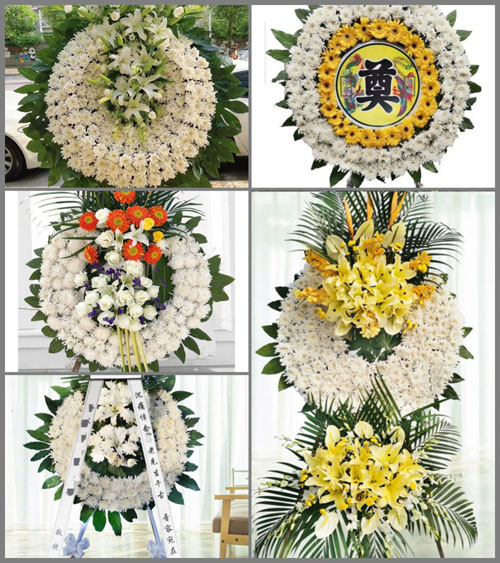 山西忻州繁峙县横涧乡平型关村花圈速递
